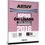 2016 Kpss Ön Lisans Arşiv Serisi Tıpkı Basım Çıkmış Sorular