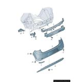 2017-2020 Volkswagen Golf 7 Karlık (Arka Tampon Altı)(Nikelaj Çıtasız)(Spoıler)(Bfn) (Oem No:5G68075