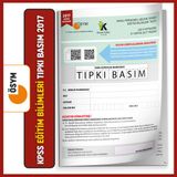2017 Kpss Eğitim Bilimleri Ösym Tıpkı Basım Çıkmış Soru Kitapçığı Video/Pdf Çözümlü Türkiye Geneli