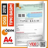 2018 Dgs Sayısal-Sözel Ösym Tıpkı Basım Çıkmış Soru Deneme Kitapçığı (Video Çözümlü Türkiye Geneli)