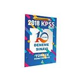 2018 KPSS ÖABT Türkçe Öğretmenliği 10'lu Çözümlü Deneme Sınavı Asos Yayınları