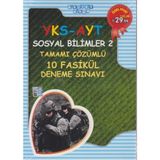 2018 YKS AYT Sosyal Bilimler 2 Tamamı Çözümlü 10 Fasikül Deneme Sınavı - kollektif