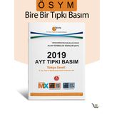 2019 AYT Tıpkı Basım Çıkmış Sorular