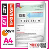 2019 Yks-Ayt (Say-Tm) Ösym Tıpkı Basım Çıkmış Soru Deneme Kitapçığı (Video Çözümlü Türkiye Geneli)