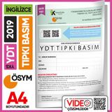 2019 YKS YDT İngilizce ÖSYM Tıpkı Basım Çıkmış Soru Deneme Kitapçığı (Video Çözümlü Türkiye Geneli)