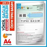 2019/2 Yökdil Almanca Sağlık Bilimleri Ösym Çıkmış Soru Tıpkı Basım Deneme Kitapçığı Türkiye Geneli