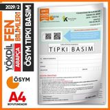 2019/2 Yökdil Arapça Fen Bilimleri Ösym Çıkmış Soru Tıpkı Basım Deneme Kitapçığı Türkiye Geneli