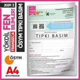 2019/2 Yökdil Fransızca Fen Bilimleri Ösym Çıkmış Soru Tıpkı Basım Deneme Kitapçığı Türkiye Geneli
