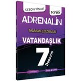 2020 KPSS Adrenalin Sezon Finali Vatandaşlık Tamamı Çözümlü 7 Deneme - Tercih Akademi Yayınları