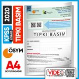 2020 Kpss Lisans Gy-Gk Ösym Tıpkı Basım Çıkmış Soru Deneme Kitapçığı (Video Çözümlü Türkiye Geneli)