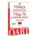 2020 ÖABT Türkçe Öğretmenliği 75'te 75 Tamamı Çözümlü 10 Deneme Sınavı