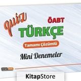 2020 ÖABT Türkçe Quiz Mini Deneme Sınavları Çözümlü Kollektif Kariyer Meslek Yayıncılık
