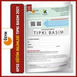 2021 Kpss Eğitim Bilimleri Ösym Tıpkı Basım Çıkmış Soru Kitapçığı Video/Pdf Çözümlü Türkiye Geneli
