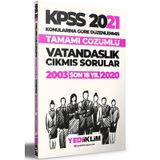 2021 KPSS Genel Kültür Vatandaşlık Konularına Göre Tamamı Çözümlü Çıkmış Sorular Son 18 Yıl-Yediiklim Yayınları