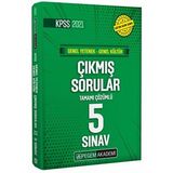 2021 KPSS Genel Yetenek Genel Kültür Tamamı Çözümlü Çıkmış Sorular Son 5 Sınav-Pegem Akedemi Yayınları