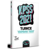2021 KPSS Genel Yetenek Türkçe Çek Kopart Yaprak Test-Yediiklim Yayınları