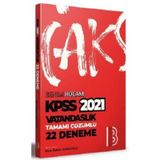 2021 Kpss Vatandaşlık Tamamı Çözümlü 22 Deneme-Benim Hocam Yayınları