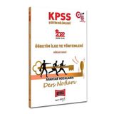 2022 KPSS Eğitim Bilimleri Öğretim Yöntem ve İlkeleri Anahtar Hocaların Ders Notları