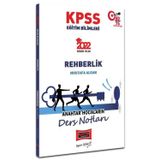 2022 KPSS Eğitim Bilimleri Rehberlik Anahtar Hocaların Ders Notları