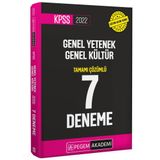 2022 KPSS Genel Yetenek Genel Kültür Tamamı Çözümlü 7 deneme - Pegem Akademi Yayıncılık