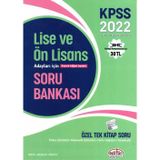 2022 KPSS Lise ve Ön Lisans Adayları İçin Özel Tek Kitap Soru Bankası