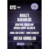 2023 Adalet Bakanligi Gorevde Yukselme Sinavlarina Hazirlik Konu Anlatimli Soru Bankasi - Ortak Konu