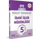 2023 GYS Adalet Bakanlığı İdari İşler Müdürlüğü 5 Deneme - Data Yayınları