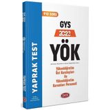 2023 GYS YÖK Yükseköğretim Üst Kuruluşları İle Yükseköğretim Kurumları Personeli Yaprak Test - Data Yayınları