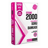 2023 KPSS Eğitim Bilimleri Çözümlü Efsane 2000 Soru Bankası