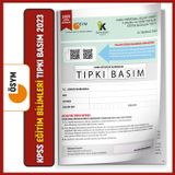 2023 Kpss Eğitim Bilimleri Ösym Tıpkı Basım Çıkmış Soru Kitapçığı Video/Pdf Çözümlü Türkiye Geneli