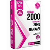 2023 KPSS Eğitim Bilimleri Tamamı Çözümlü Efsane 2000 Soru Bankası