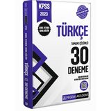 2023 KPSS Genel Kültür Genel Yetenek Türkçe 30 Deneme