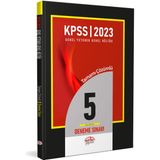 2023 KPSS Genel Yetenek Genel Kültür Çözümlü 5 Fasikül Deneme - Editör Yayınları