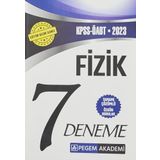 2023 KPSS ÖABT Fizik 7 Öğretmenliği Deneme - Pegem Yayınları