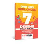 2023 ÖABT Okul Öncesi Öğretmenliği Tamamı Çözümlü 7 Deneme - Yediiklim Yayınları