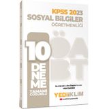 2023 ÖABT Sosyal Bilgiler Öğretmenliği Tamamı Çözümlü 10 Deneme - Yediiklim Yayınları