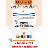 2023 ÖSYM MSÜ Tıpkı Basım Çıkmış Sorular Deneme Sınavı A Yayınları