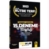 2023 Polis Rütbe Terfi Sınavlarına Hazırlık Tamamı Çözümlü 15 Deneme Sınavı - Yediiklim Yayınları