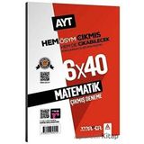 2023 Tamamı Video Çözümlü AYT Matematik ÖSYM Çıkmış ve Çıkabilecek Sorulardan Oluşturulmuş 6 Deneme Sınavı Marka Yayınları