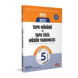 2023 Tapu Müdürü Tapu Sicil Müdür Yardımcısı GYS Tamamı Çözümlü 5 Deneme - Data Yayınları