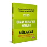 2023 Tarım ve Orman Bakanlığı Orman Muhafaza Memuru Sözlü ve Uygulama Mülakat Hazırlık Kitabı - Data Yayınları