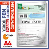 2023/2 Yökdil İngilizce Fen Bilimleri Ösym Çıkmış Soru Tıpkı Basım Deneme Kitapçığı Türkiye Geneli