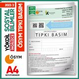 2023/2 Yökdil İngilizce Sosyal Bilimler Ösym Çıkmış Soru Tıpkı Basım Deneme Kitapçığı Türkiye Geneli