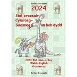 2024 366 Croesair Cymraeg-Saesneg Un Bob Dydd / One-a-Day Welsh-English Crosswords