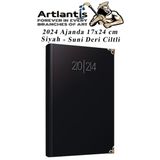 2024 Ajanda 17X24 Cm Cizgili 1 Adet Gunluk Planlayici Suni Deri Ciltli Ajanda 2024 Ofis Okul Buro