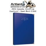 2024 Ajanda Lacivert 14X20 Cm Cizgili 1 Adet Gunluk Planlayici Suni Deri Ciltli Ajanda 2024 Ofis Okul Buro