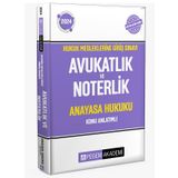 2024 Hukuk Mesleklerine Giriş Sınavı Avukatlık ve Noterlik Anayasa Hukuku Konu Anlatımlı Kitap Pegem Yayınları