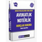 2024 Hukuk Mesleklerine Giriş Sınavı Avukatlık ve Noterlik Borçlar Hukuku Konu Anlatımlı