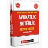 2024 Hukuk Mesleklerine Giriş Sınavı Avukatlık ve Noterlik Medeni Hukuk Konu Anlatımlı - Pegem Yayınları