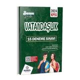 2024 KPSS Başucu Serisi Vatandaşlık Çözümlü 15 Deneme Sınavı